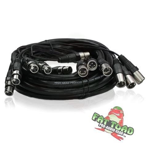 XLR Snake Cable (8 Channels) 20 FT by FAT TOAD 